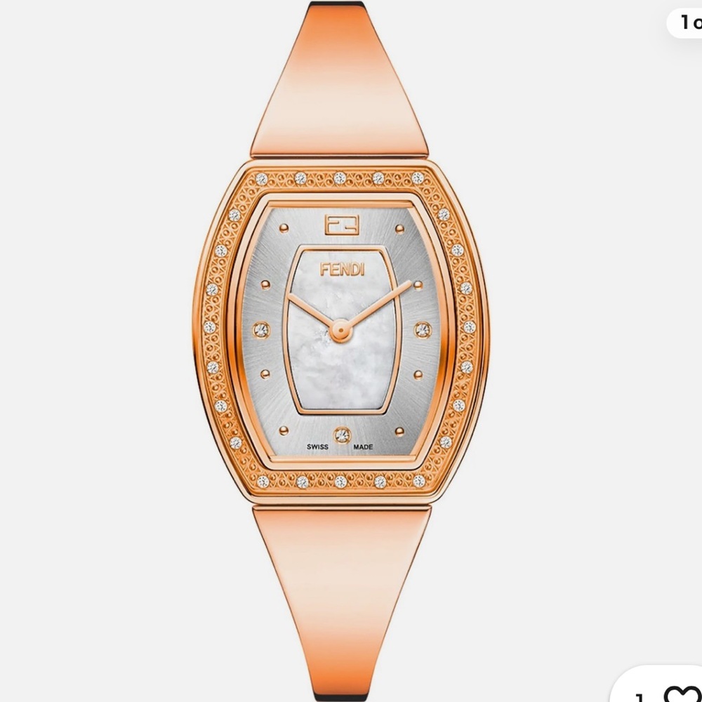 FENDI My Way 28MM Stainless Steel, Mother Of Pearl, Diamond Bracelet Watch